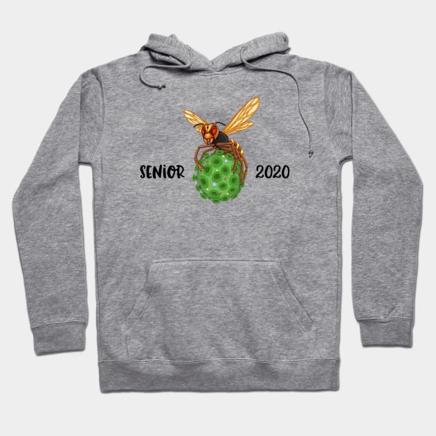 Senior 2020 - Coronavirus & Murder Hornet Hoodie by RollingDonutPress